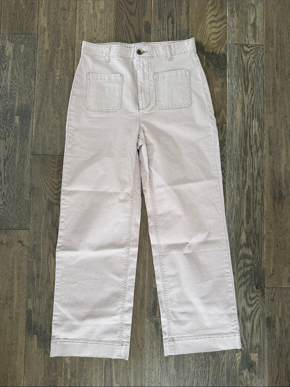 Old Navy High-Rise Wide Leg Chinos in Pink
